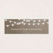 Taupe String Lights Wedding Insert Kaart (Voorkant)