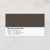 Taupe | "Subtiel en stabiel" Visitekaartje (Achterkant)