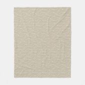Taupe Swirls Fleece Deken (Voorkant)