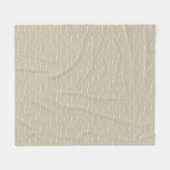 Taupe Swirls Fleece Deken (Voorkant (Horizontaal))