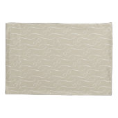 Taupe Swirls Kussensloop (Achterkant-Links)