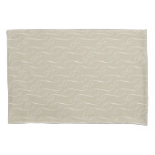 Taupe Swirls Kussensloop (Voorkant-Links)
