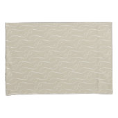 Taupe Swirls Kussensloop (Voorkant-Rechts)