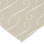 Taupe Swirls Tafelkleed (Gekanteld)