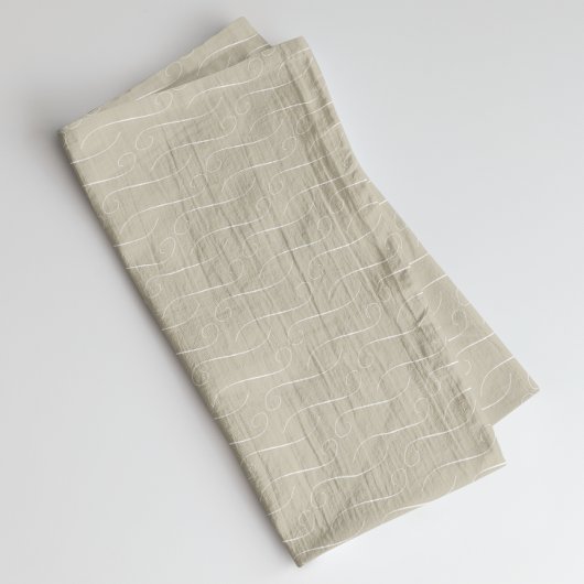 Taupe Swirls Theedoek