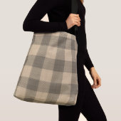  TAUPE TAN BROWN PLAID CHECK CROSSBODY TAS (Dichtbij)