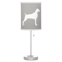 TAUPE WEIMARANER SILHOUET TAFELLAMP