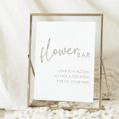 Taupe & Wit Minimalistische Vrijgezellenfeesten Bl Poster