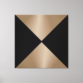 Taupe Zwarte Driehoek Moderne Print Kunst&Wanddeco