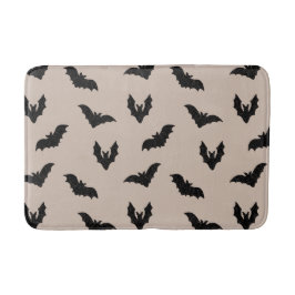 Taupe Zwarte Griezels Halloween Badmat