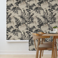Taupe Zwarte Varens en Vogels