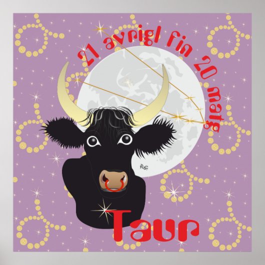 Taur 21 avrigl fin 20 matg Placat Poster (Voorkant)