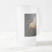 Taurean Bulls Animal Abstract Art Matglas Bierpul (Voorkant rechts)