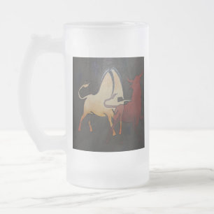 Taurean Bulls Animal Abstract Art Matglas Bierpul