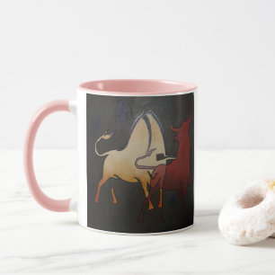 Taurean Bulls Animal Abstract Art Mok