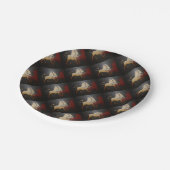 Taurean Bulls Animal Abstract Art Papieren Bordje (Gekanteld)