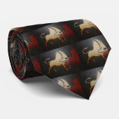 Taurean Bulls Animal Abstract Art Stropdas (Opgerold)