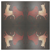 Taurean Bulls Animal Art Stof (Swatch)