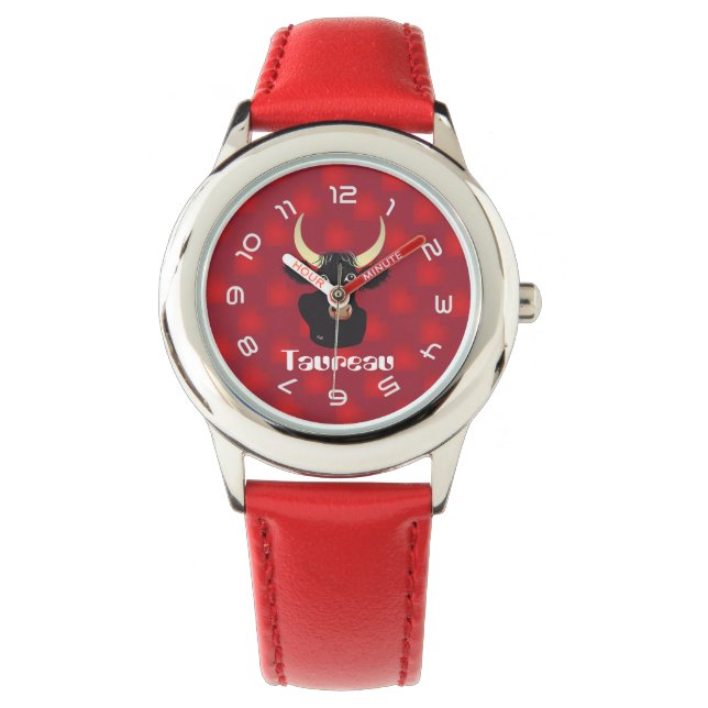 Taureau 21 avril au 20 mai Montres Horloge (Voorkant)