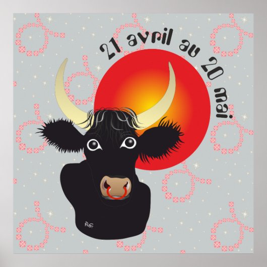 Taureau 21 avril au 20 mai Posters (Voorkant)
