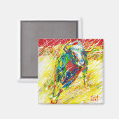 Taureau 3 door Natalia KURUCH Magneet (Voorkant / Achterkant)