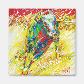 Taureau 3 door Natalia KURUCH Magneet (Voorkant)