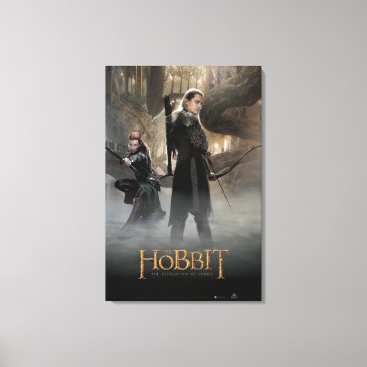TAURIEL™ And LEGOLAS GREENLEAF™ Movie Poster 2 Canvas Afdruk (Voorkant)
