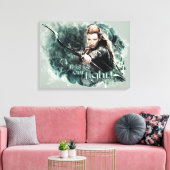 TAURIEL™ - Dit is onze strijd Canvas Afdruk (Insitu (Woonkamer))