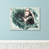 TAURIEL™ - Dit is onze strijd Canvas Afdruk (Insitu (Houten vloer))