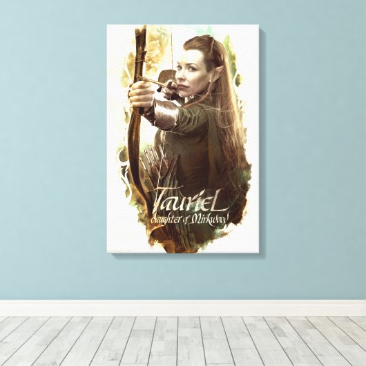 TAURIEL™ Dochter van Mirkwood Canvas Afdruk (Insitu (Houten vloer))