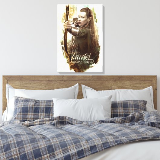TAURIEL™ Dochter van Mirkwood Canvas Afdruk (Insitu (Slaapkamer))