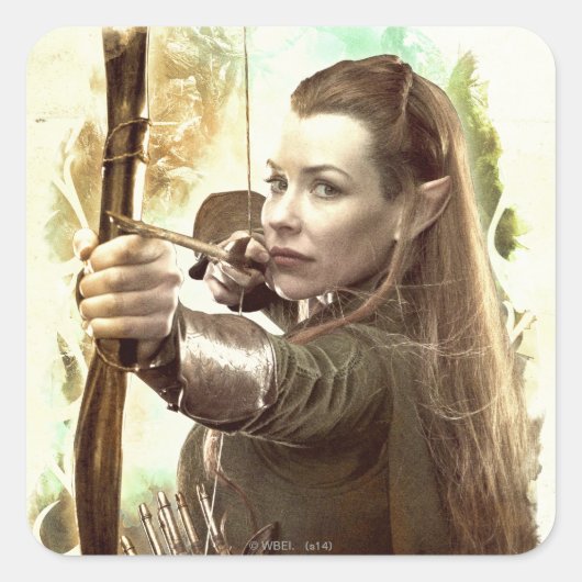 TAURIEL™ Dochter van Mirkwood Vierkante Sticker (Voorkant)