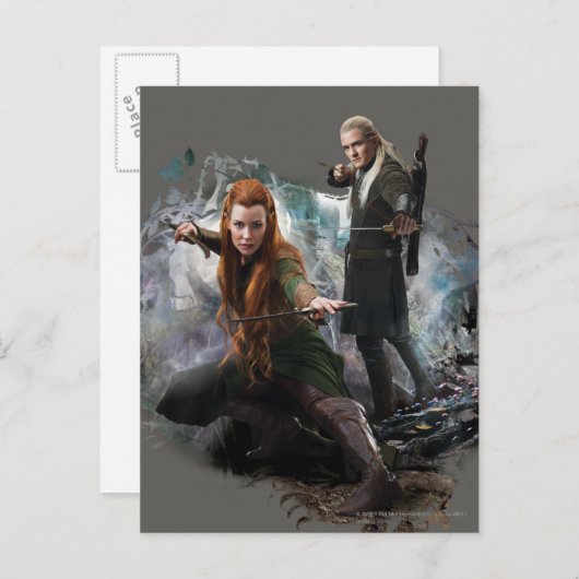 TAURIEL™ en LEGOLAS GREENLEAF™ Graphic Briefkaart (Voorkant / Achterkant)