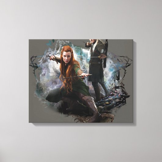 TAURIEL™ en LEGOLAS GREENLEAF™ Graphic Canvas Afdruk (Voorkant)