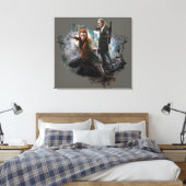 TAURIEL™ en LEGOLAS GREENLEAF™ Graphic Canvas Afdruk (Insitu (Slaapkamer))