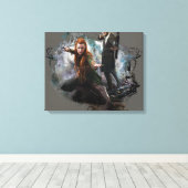 TAURIEL™ en LEGOLAS GREENLEAF™ Graphic Canvas Afdruk (Insitu (Houten vloer))
