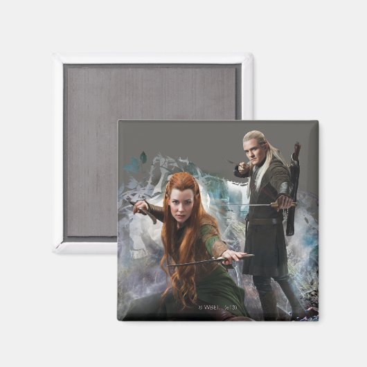 TAURIEL™ en LEGOLAS GREENLEAF™ Graphic Magneet (Voorkant / Achterkant)
