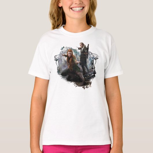 TAURIEL™ en LEGOLAS GREENLEAF™ Graphic T-shirt (Voorkant)