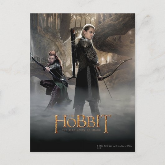 TAURIEL™ en LEGOLAS GREENLEAF™ Movie Poster 2 Briefkaart (Voorkant)