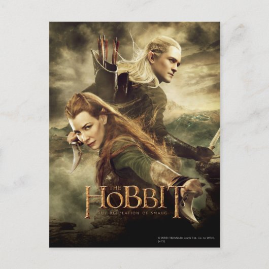 TAURIEL™ en LEGOLAS GREENLEAF™ Movie Poster 3 Briefkaart (Voorkant)