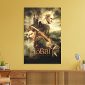 TAURIEL™ en LEGOLAS GREENLEAF™ Movie Poster 3 Canvas Afdruk (Insitu (Woonkamer))