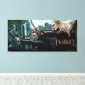 TAURIEL™ en LEGOLAS GREENLEAF™ Movie Poster Canvas Afdruk (Insitu (Houten vloer))