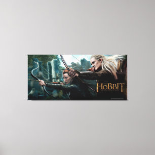 TAURIEL™ en LEGOLAS GREENLEAF™ Movie Poster Canvas Afdruk