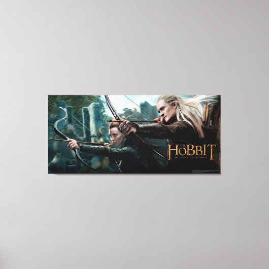 TAURIEL™ en LEGOLAS GREENLEAF™ Movie Poster Canvas Afdruk (Voorkant)