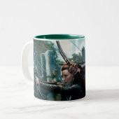 TAURIEL™ en LEGOLAS GREENLEAF™ Movie Poster Tweekleurige Koffiemok (Voorkant links)
