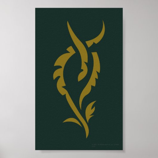 TAURIEL™ Floral Symbool Poster (Voorkant)