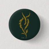 TAURIEL™ Floral Symbool Ronde Button 3,2 Cm (Voorkant)