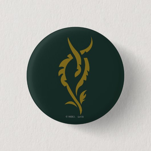 TAURIEL™ Floral Symbool Ronde Button 3,2 Cm (Voorkant)