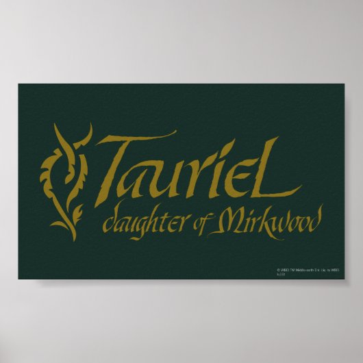 TAURIEL™ Naam Poster (Voorkant)