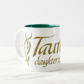 TAURIEL™ Naam Tweekleurige Koffiemok (Voorkant links)